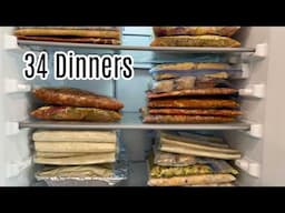 One Month of Dinners | Freezer Meal Prep