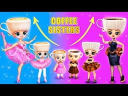 Ballerina Cappuccina & Espressona Signora Growing Up! Italian Brainrot Animals DIYs for LOL OMG DIYs