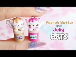 Peanut Butter and Jelly Cats Best Friend Charms │ Polymer Clay Tutorial