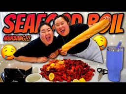Giant King Crab Seafood Boil + Giant Shrimp + Crawfish + Snow Crab + Mussels Mukbang 먹방 Eating Show!