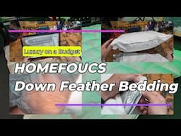 HOMEFOUCS Down Feather Bedding Unboxing Review by Benson Chik