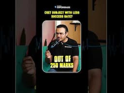 Subject with Lowest Success Rate in CUET 😨| Must Know This Before the Exam ⚠️| #shorts #cuet2025