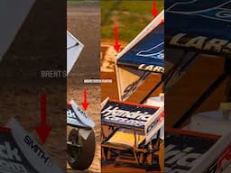 Paul Silva trying different sideboards on the 57 sprint car for Kyle Larson
