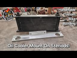 Oil Cooler Mount On Steriods! Handmade Custom Bike Building ##chopper #bike #engineering #hotrod