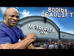 Fan Deadlifts 800lbs in front of RONNIE COLEMAN