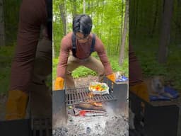 Stewing veggies in cherry tomato juice over the fire for ramen