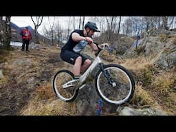 Crazy Onza prototype bike VS Scottish national trials comp!