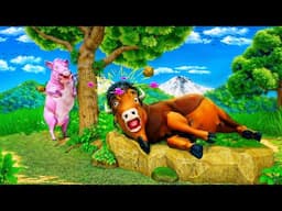 Wild Boar Annoys Bison! Funny Animal Battle and Chase in the Jungle Gone Crazy