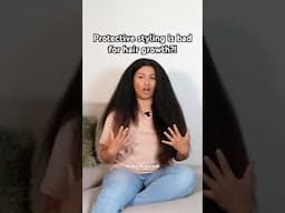 Protective styling may stop your hair growth?! #protectivestyles #hairgrowthtips #hairgrowth