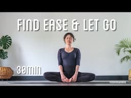 Find ease & let go evening yoga | hips & spine | 35min