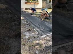 building a new path for the front of our house 🥹🤍