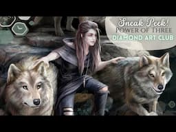 SNEAK PEEK! 🌙🐺🔥 "Power of Three" by Anne Stokes at Diamond Art Club 🌙🐺🔥