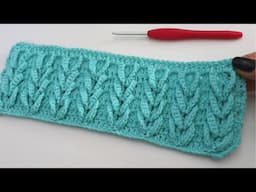 How To Crochet An Easy Stitch / Ideal For Blankets / Shawls