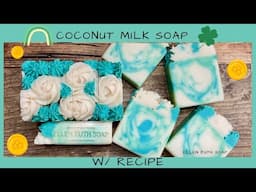 Recipe - ☘️ St Paddy's Day 🍀 Coconut Milk CP Soap | Ellen Ruth Soap #stpatricksday