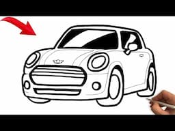 How to Draw a Mini Cooper – Easy Car Drawing Tutorial