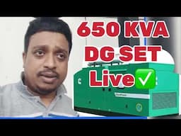 650KVA DG Set up Live Review with Volvo engine and Generator