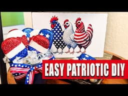 How I Turned Cheap Signs Into Patriotic Art - NO CRICUT REQUIRED!