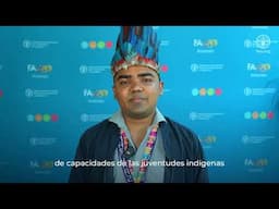 José Gudiño saluda a la FAO en su 80 aniversario | Juventud Indígena en América Latina