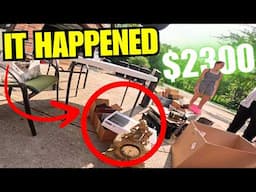 I FINALLY FOUND ONE! INSANE GARAGE SALE FINDS
