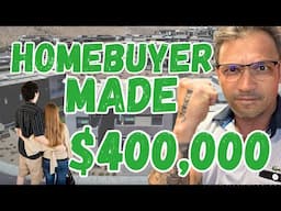 First Time Homebuyer Makes Over $400,000.00 on their First Purchase.