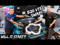 Can We Engine Swap My Civic Ourselves? *B18/B20 VTEC Frankenstein*