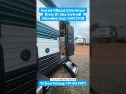Our 1st 2026 #forestriver #rv Has Arrived! 2026 Forest River #cherokee #greywolf 27GH #TravelTrailer