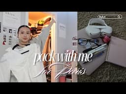 come pack with me for PARIS🎧|| outfit picking, airport essentials + more!