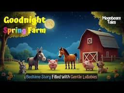Let's Say Goodnight to 15 Spring Farm Animals 🦉🔯  THE Best Bedtime Stories for Babies and Toddlers💤