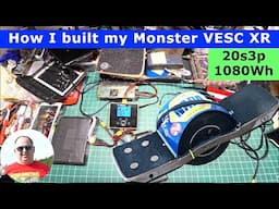 How I built my Monster VESC XR Onewheel 20s3p 1080Wh with Superflux HT motor