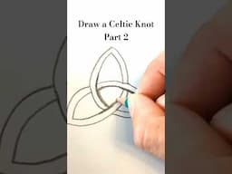 part 2 of my step-by-step how-to for drawing an Irish trinity knot / triquetra #paganism #mythology