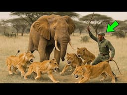 Risking Everything, He Saved an Elephant From Lions – What Follows Will Leave You In Awe!