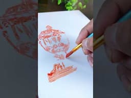 Art using chilli powder ?🤯😱 #shorts #trending #viralvideo