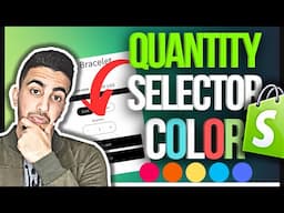 How To Change Quantity Selector Color In Shopify Product Page