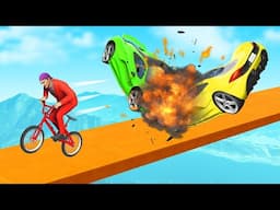 BMX vs SUPER CARS in GTA 5 is INSANE!