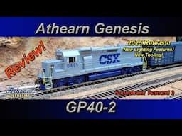Review! Athearn Genesis GP40-2 CSX Stealth Scheme with Tsunami 2 DCC/Sound (HO Scale) 2025 Release.