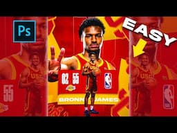 Sports Graphic Tutorial - How to Create a Sports Edit {Sports Photoshop Tutorials} 2024