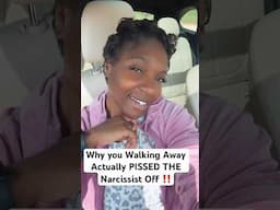 Why you Walking Away Actually PISSED THE Narcissist Off ‼️  #empath #narcissist