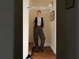 What I wear in a week