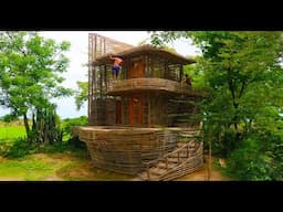 How To Build My Dream Villa House By Ancient Skills In Forest [part 1]