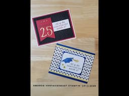 Graduation Card Ideas Using Cap & Gown from Stampin' Up!