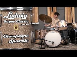 60s Ludwig Super Classic Drum Kit (& a few singles) - Champagne Sparkle