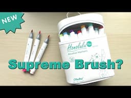 Ohuhu Honolulu Plus Markers Review || Compared with Honolulu B and Copic Ciao || Adult Colouring