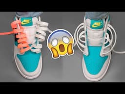 10 Creative ways to tie shoelaces, Nike Dunk 1s Lacing Styles