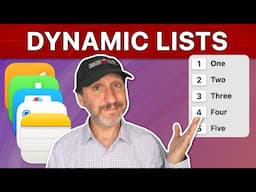 Creating Dynamic Lists On a Mac