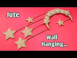 Jute Wall Hanging | Jute Hanging Craft | Home Decoration Jute Craft Easy Ideas