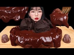 초코푸딩 범벅 초코무스 먹방! Chocolate Pudding Mousse Cake MUKBANG ASMR EATING SOUNDS
