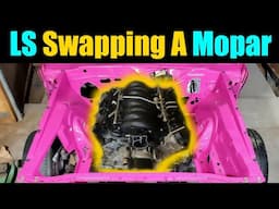 Junkyard LS Swapping A Classic Mopar *Part 1* | LS Swapped Mopar Mounts | 1970 Challenger LS Swap