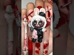 ‼️Terrifier LABUBU Nails??😱🪓💅🏻  #nailart #naildesigns #labubu