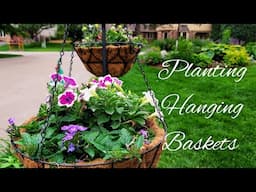 How I Planted 6 Colorful Hanging Baskets 🌺🍃 Planting Tips 🪻🌿 Container Gardening Ideas