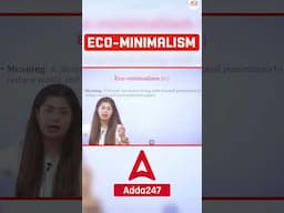 Do you know the Meaning of Eco Minimalism #shorts #learnenglish